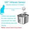Pet Water Fountain With Sensor Filter Ultra Quiet Pump