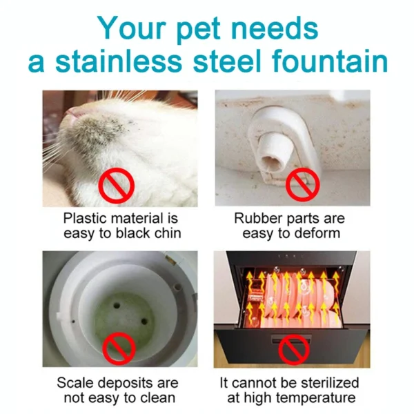 Pet Water Fountain With Sensor Filter Ultra Quiet Pump