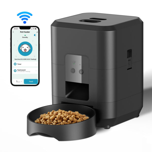 Smart Automatic Cat Food Dispenser With Timed Portions