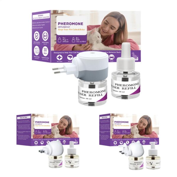 1005010089232190_1 Long-Lasting Cat Pheromone Diffuser Calm Pets Quiet Comfort Supplies Stress Plug