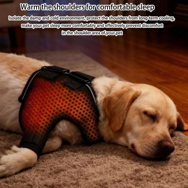 1005010635922081_1 Adjustable Dog Shoulder Harness Knee Brace Joint Wrap Front Leg Protecting