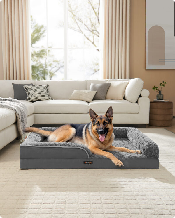 1005011538890048_0 Dog Bed Sofa Pet Couch With Sides, Removable Washable Cover Free Shipping