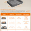 1005011538890048_2 Dog Bed Sofa Pet Couch With Sides, Removable Washable Cover Free Shipping