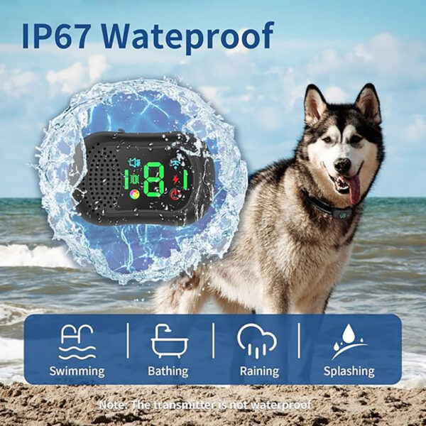 Remote, 4 Modes (0-10 Levels), For All Dog Sizes (10-120Lbs)