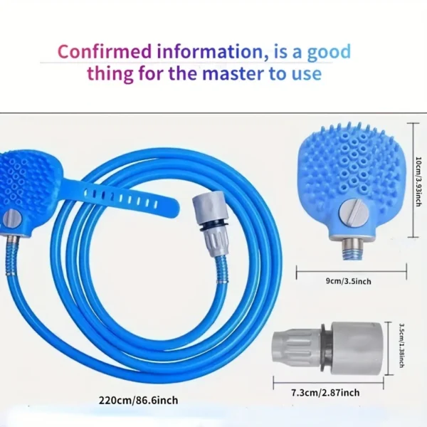 Pet Bath Massager Foam Soap Sprayer Shower Tool For Dogs