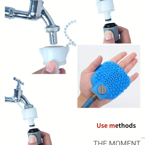 Pet Bath Massager Foam Soap Sprayer Shower Tool For Dogs