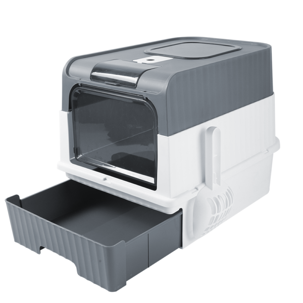 1005011941858199_1 Enclosed Cat Toilet With Litter Scoop For Home Pets Supplies Free Shipping