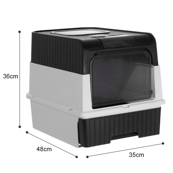 1005011941858199_2 Enclosed Cat Toilet With Litter Scoop For Home Pets Supplies Free Shipping