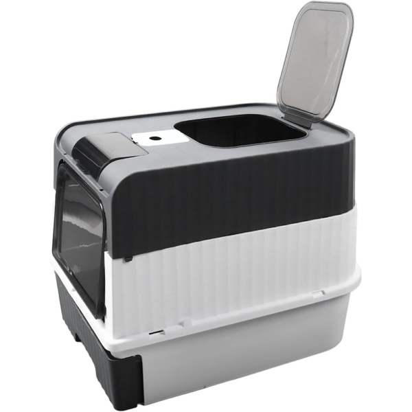 1005011941858199_3 Enclosed Cat Toilet With Litter Scoop For Home Pets Supplies Free Shipping