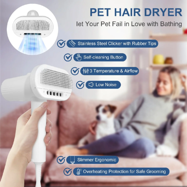 1005012038196996_1 Overheating Protection 3 Blowing Modes Slimmer Handle Low Noise For Dog Cat