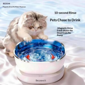 1005012061657960_0 Wireless Cat Water Fountain 100 Days Long Battery Life Ultra Quiet Magnetic
