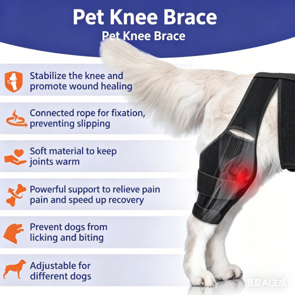 1005012096888365_2 Dog Hind Leg Knee Brace Joint Support Pet Rehabilitation Leg Wrap Aid