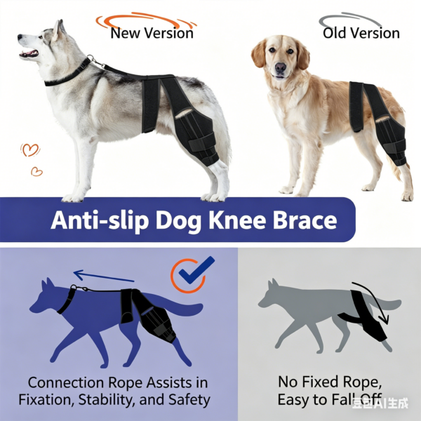 1005012096888365_3 Dog Hind Leg Knee Brace Joint Support Pet Rehabilitation Leg Wrap Aid