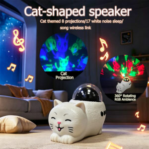 1005012108393975_0 Ambience, Featuring A White Noise Sleep Aid Function, Cat-Themed Projec