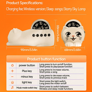 1005012108393975_1 Ambience, Featuring A White Noise Sleep Aid Function, Cat-Themed Projec