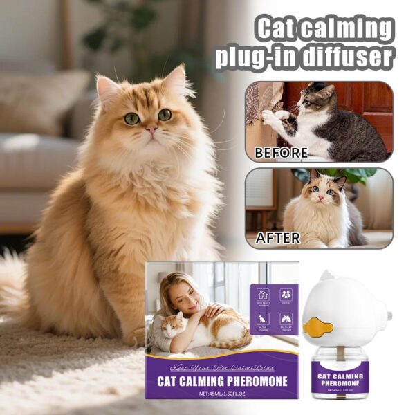 Pheromone Diffuser For Cats Pet Emotional Soothing Electric Plug-In Relieve Anxiety