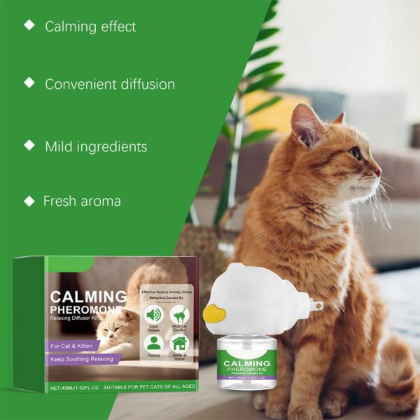 1005012403092168_2 45Ml Cat Calming Pheromone Diffuser Kit Relieves Anxiety Soothing Comforting