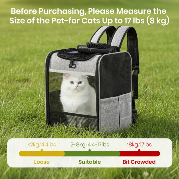 Bag For Cats & Small Dogs Up To 7Kg, 34×27×40Cm Free Shipping