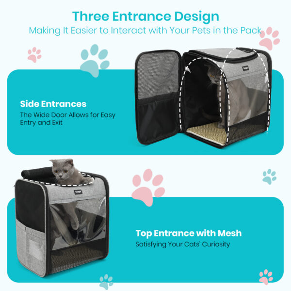 Bag For Cats & Small Dogs Up To 7Kg, 34×27×40Cm Free Shipping