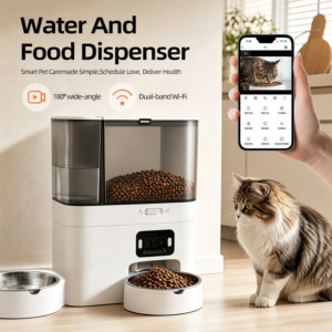 Large Capacity Two-In-One Smart Pet Feeder And Water Dispenser Wifi Camera