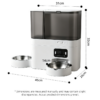 Large Capacity Two-In-One Smart Pet Feeder And Water Dispenser Wifi Camera