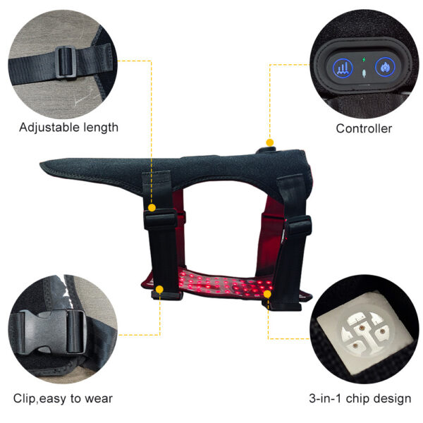 Dog Cat Back Leg Recovery Wrap With Timer