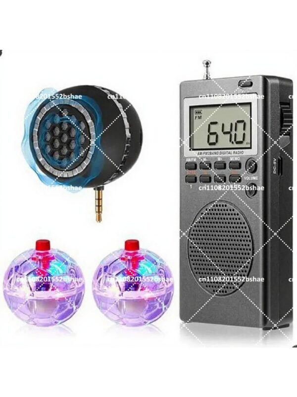1005012739154033_1 Paranormal Detector Radio Set With Led Cat Ball, Speaker & Rechargeable Battery