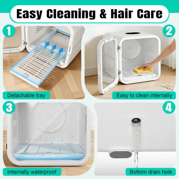 Low Noise Blower Portable Pet Hair Dryer Machine Adjustable Temperature
