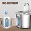 1005012797100437_3 Ultra Quiet Pet Water Fountain Dispenser With Water Level Window