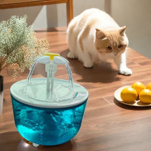 1005012814796590_3 Cat Water Fountain 1.2L Recirculating Usb Powered Silent Filter Foam