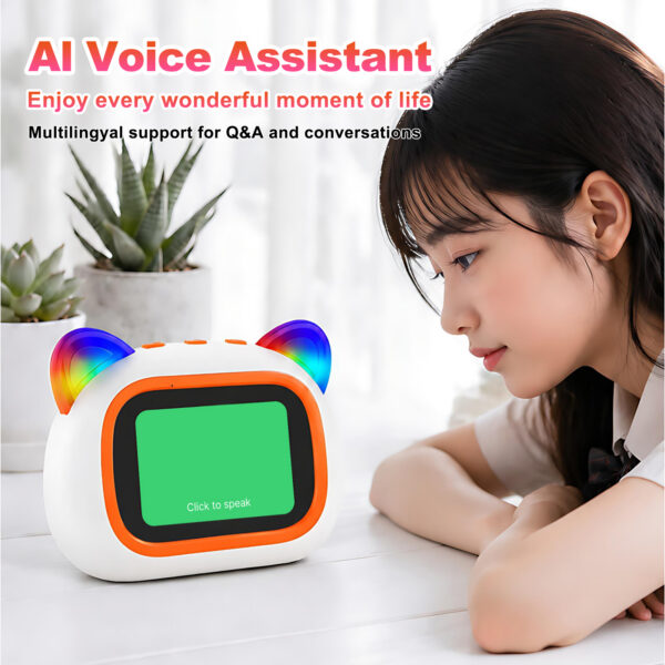 Alarm Clock Color Screen Lyrics Cat Ear Rgb Ambient Light