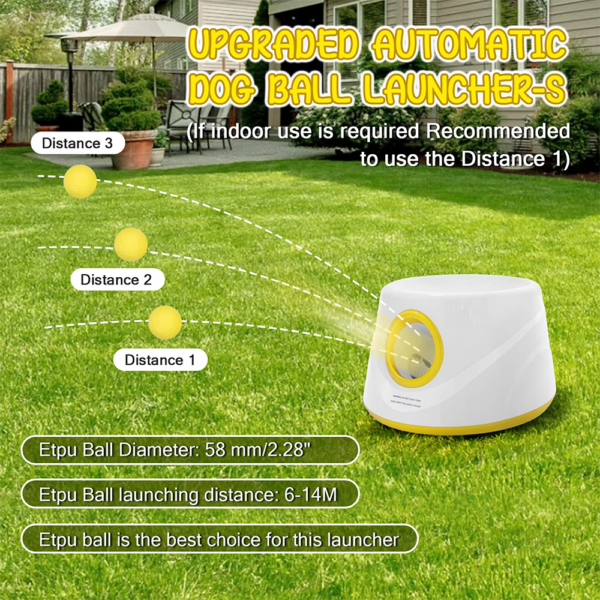 1005013010840141_1 Tennis Ball Thrower With 5 Etpu Balls-Long-Lasting, Interactive Dog Toy Free Shipping